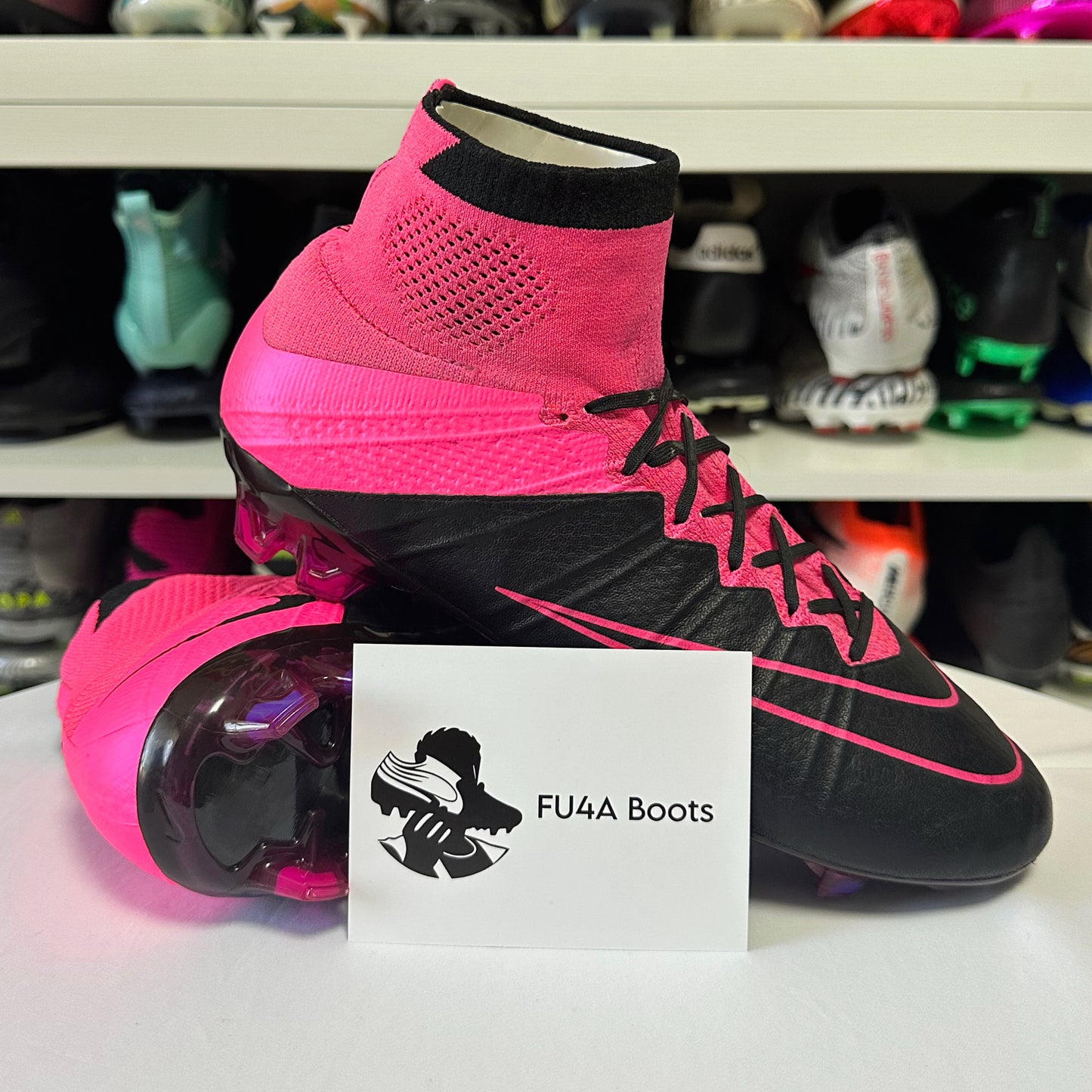 Nike Mercurial Superfly Leather FG Black/Hyper Pink